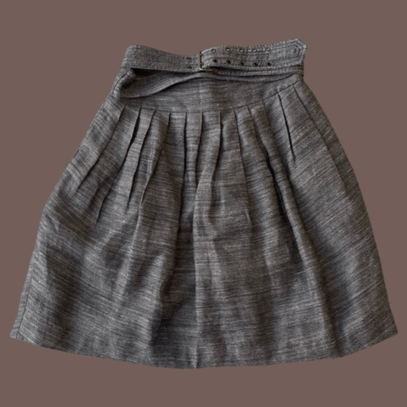 3.1 Phillip Lim Mini Skirt | Gray Boucle Linen | Size 4 | Vintage - Picture 2 of 4